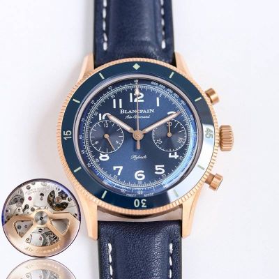 Blancpain Factory Air Force Commander  Rose gold steel case diameter 42.5mm Watch